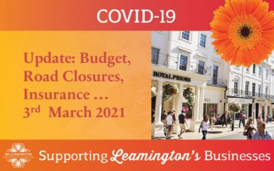 Business Update: Budget, Road Closures, Insurance