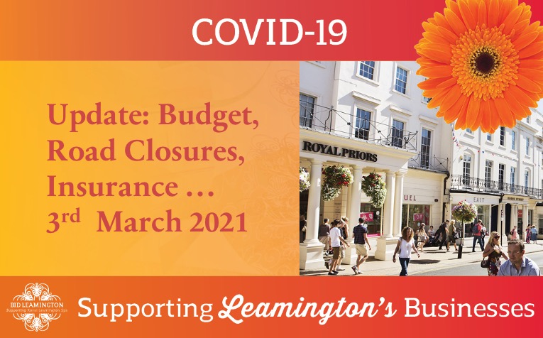 Business Update: Budget, Road Closures, Insurance